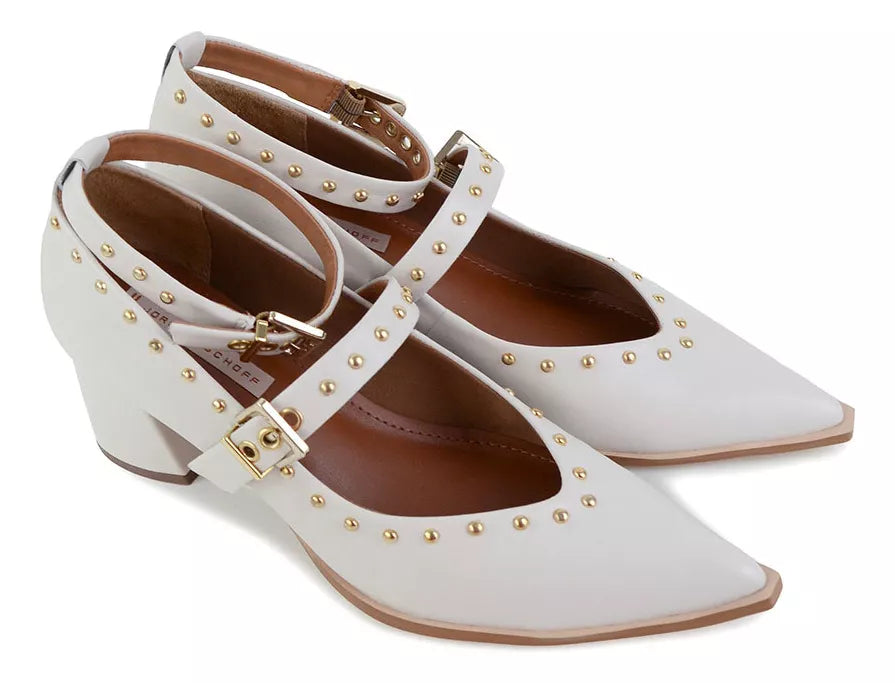 Leather Studded Pumps