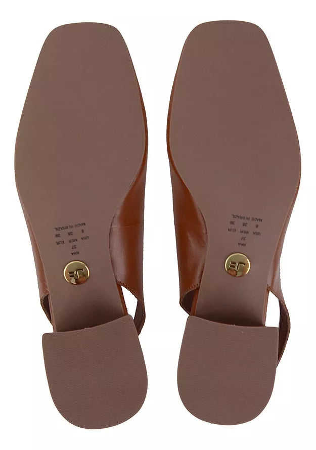 Leather Slingback Pumps