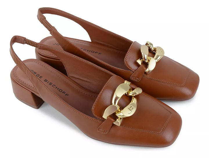 Leather Slingback Pumps