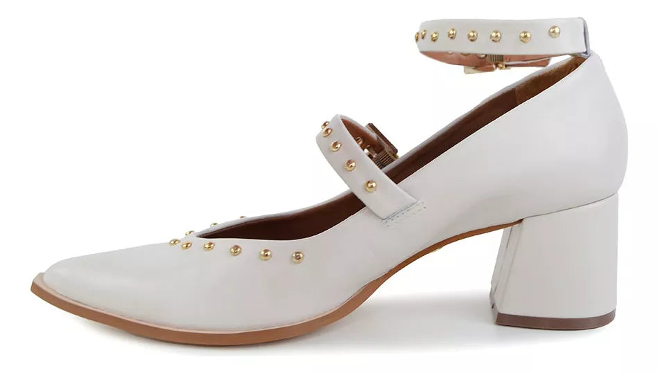 Leather Studded Pumps