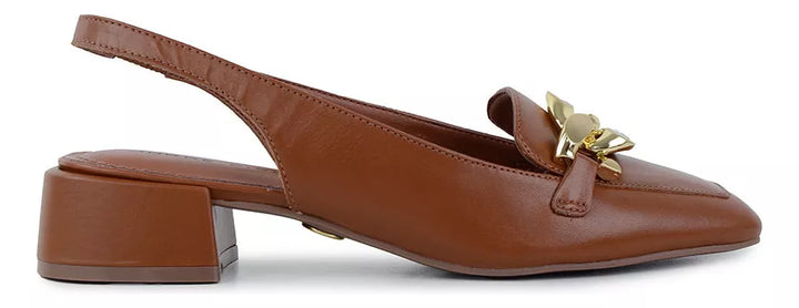 Leather Slingback Pumps