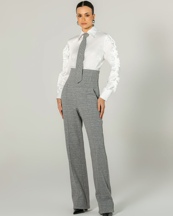 Ruffled Tricoline Shirt