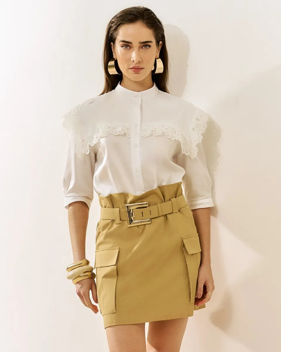 3/4 Sleeve Lace Shirt