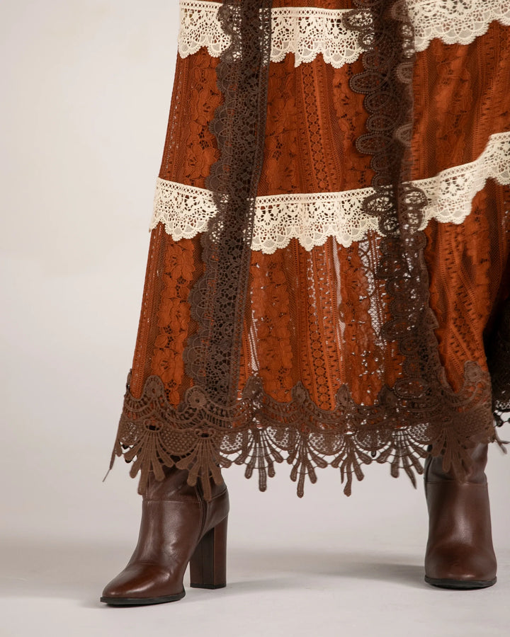 Patchwork Lace Skirt