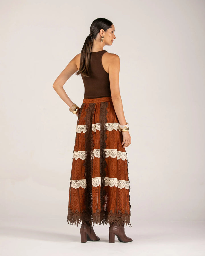 Patchwork Lace Skirt