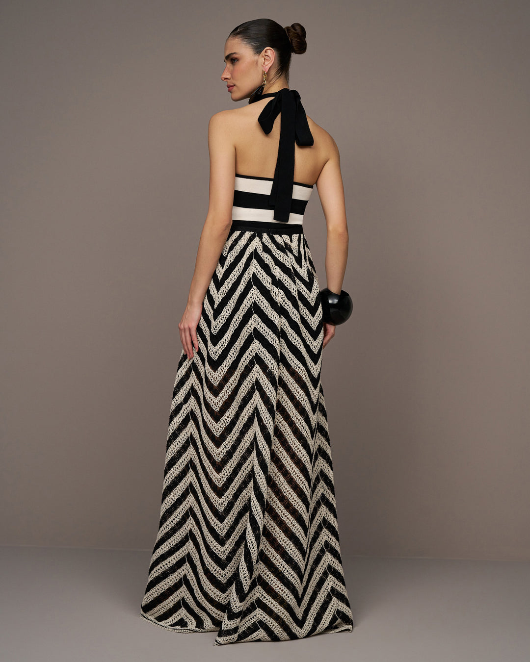Crochet Jumpsuit + Skirt Knit Set