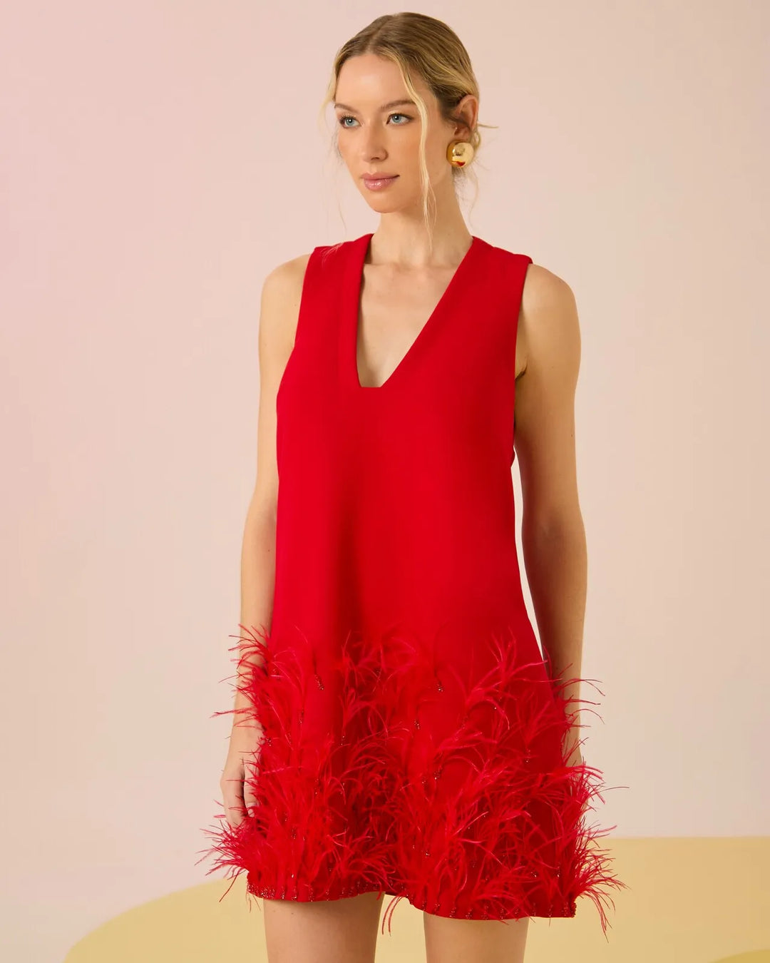 Short Feather Dress