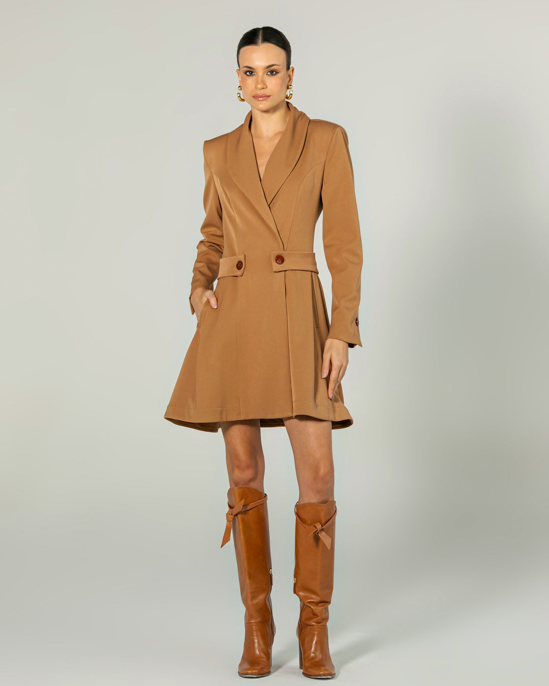 Flared Blazer Dress MissChicFashion Flared Blazer Dress MissChicFashion