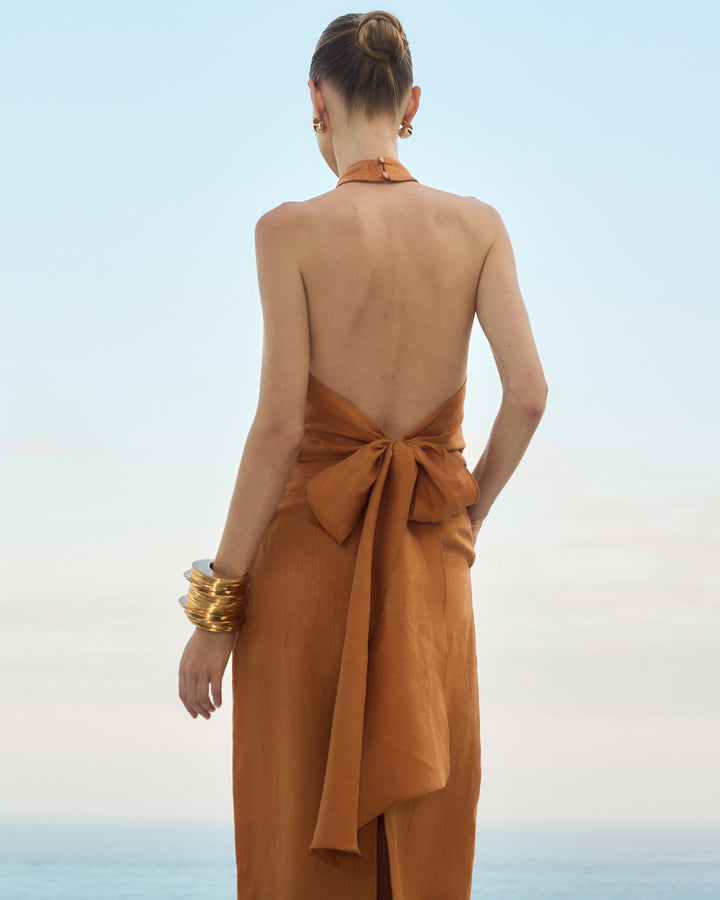 Linen Midi Dress