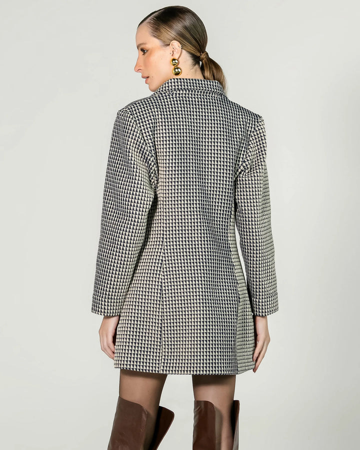 Short Dress with Fitted Blazer