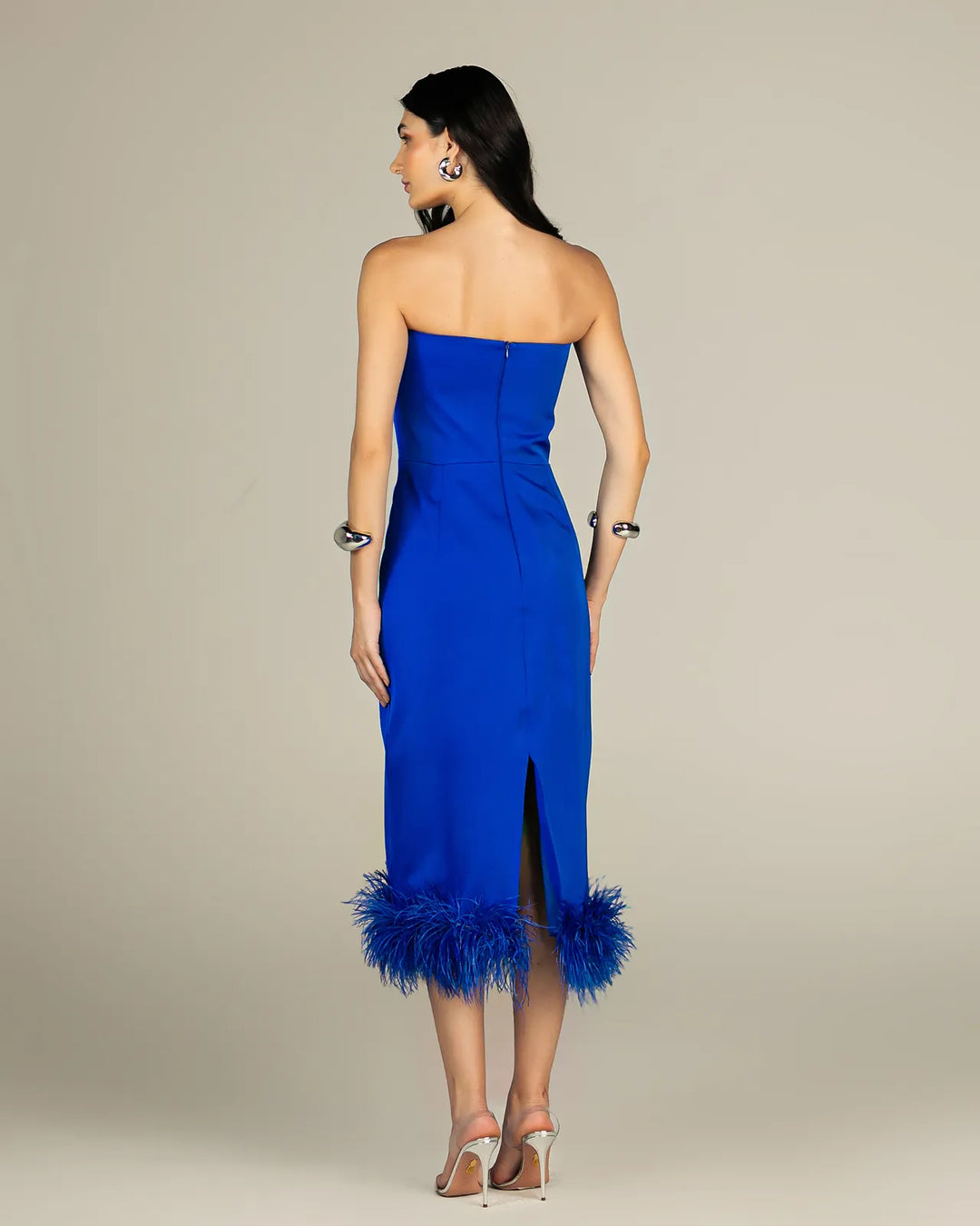 Feather Midi Dress