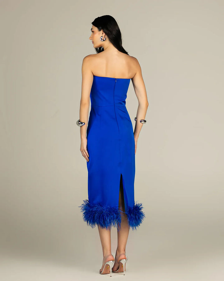 Feather Midi Dress