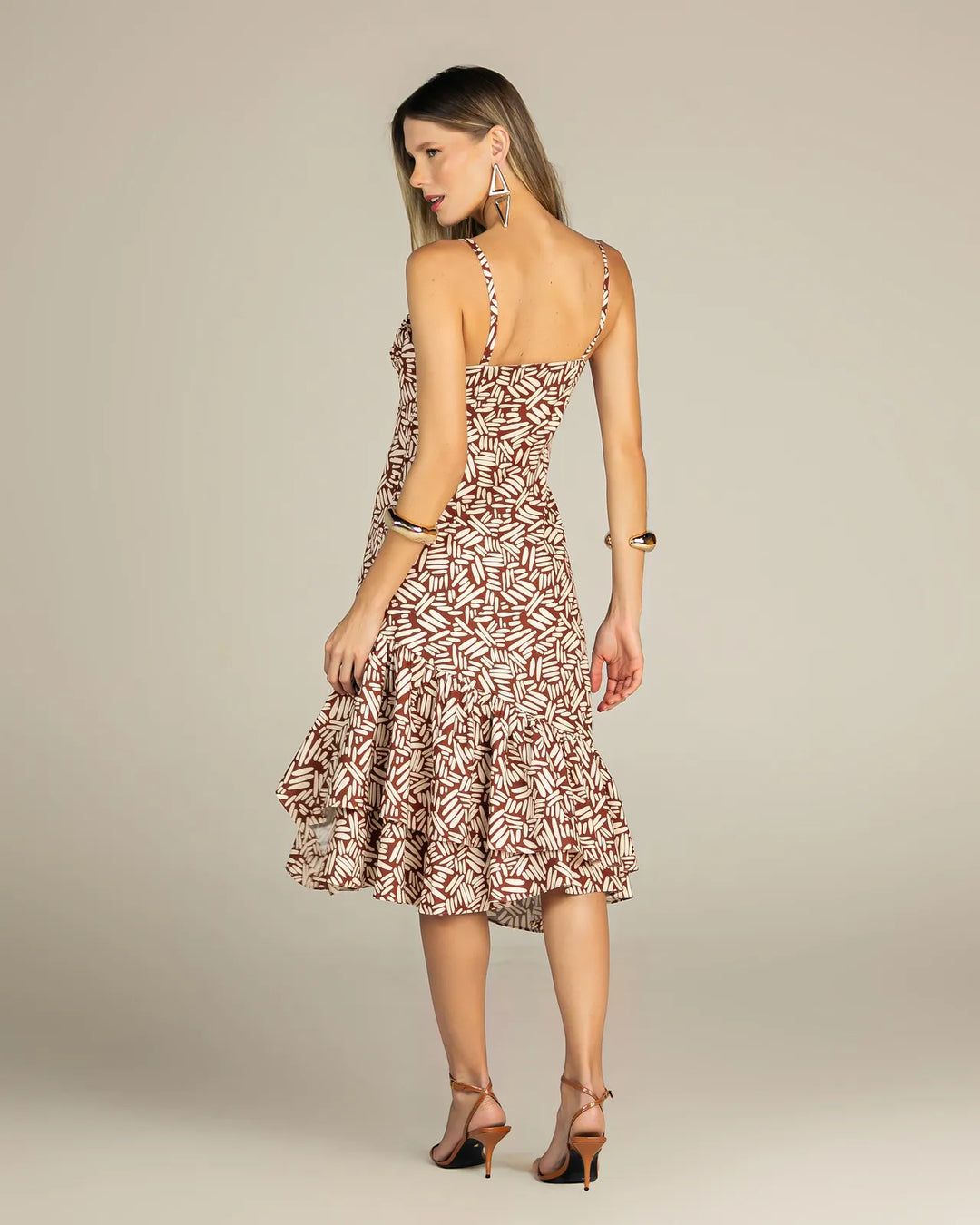 Printed Midi Dress