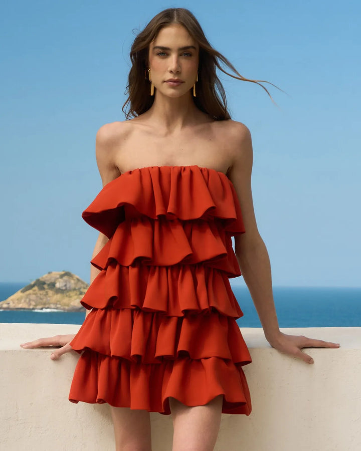 Short Ruffled Dress
