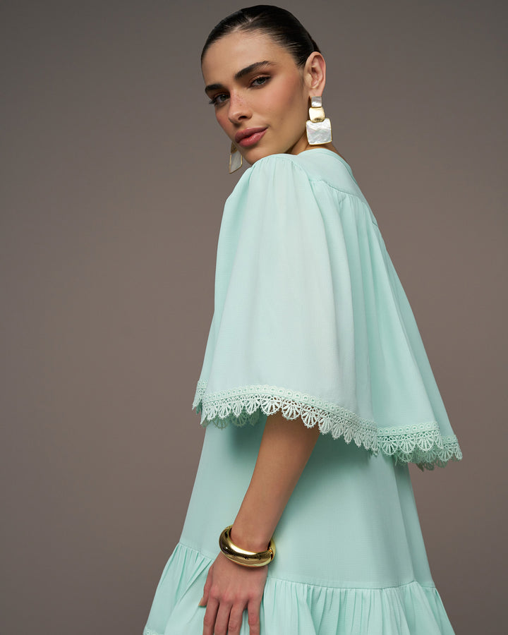 Vestido Curto Capa