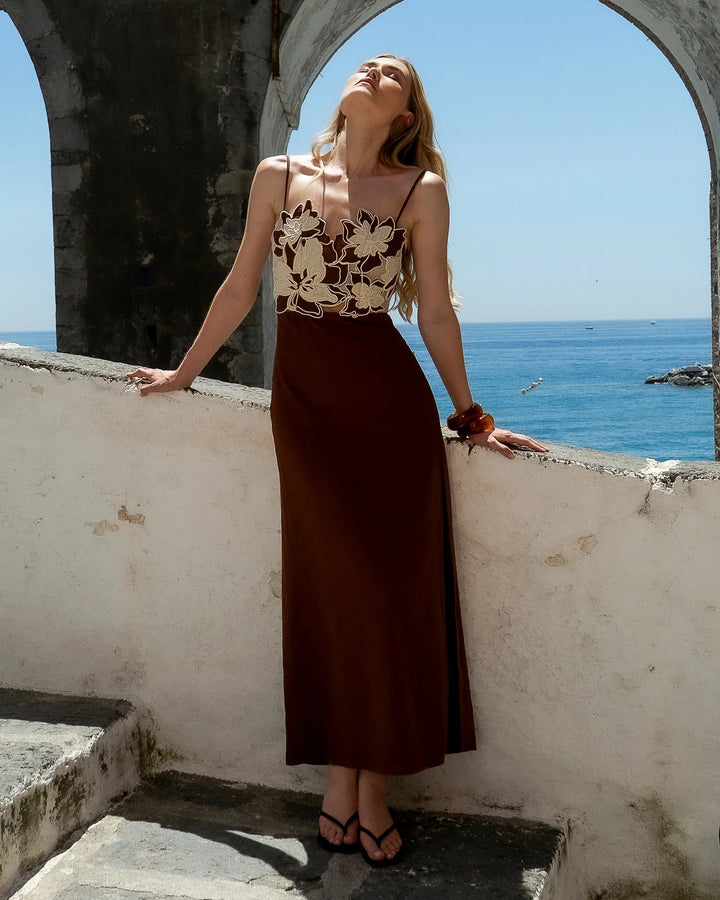 Long Embroidered Dress