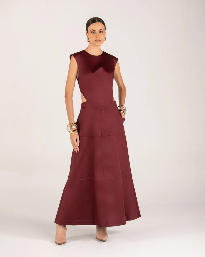 Long Dress with Cutouts