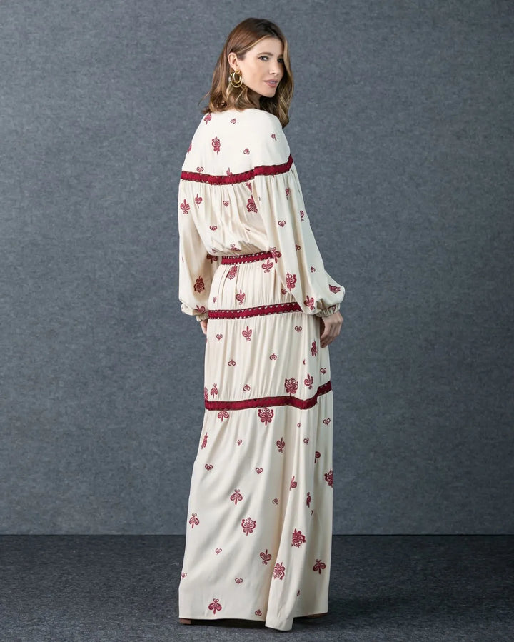 Long Embroidered Dress