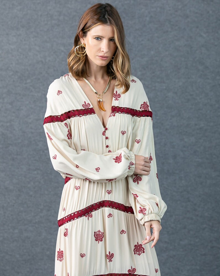 Long Embroidered Dress