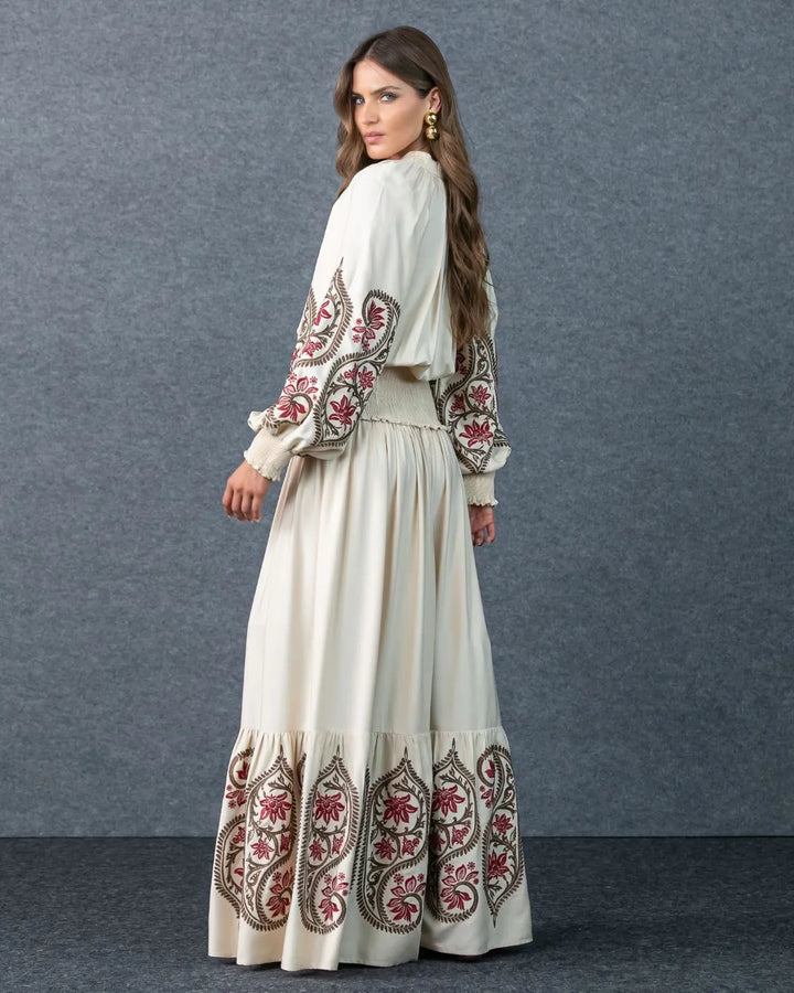 Long Embroidered Dress