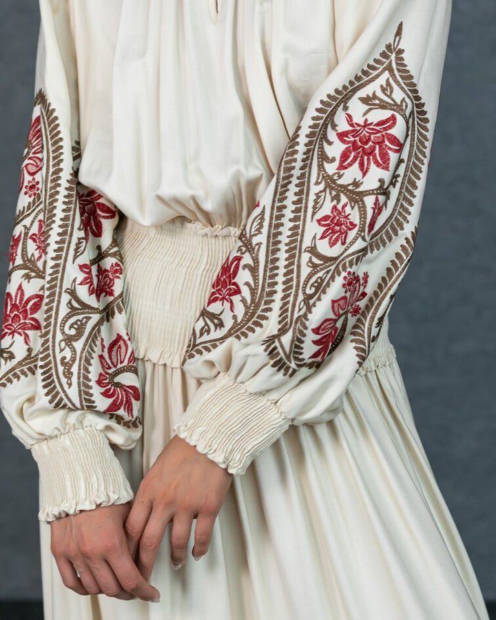 Long Embroidered Dress