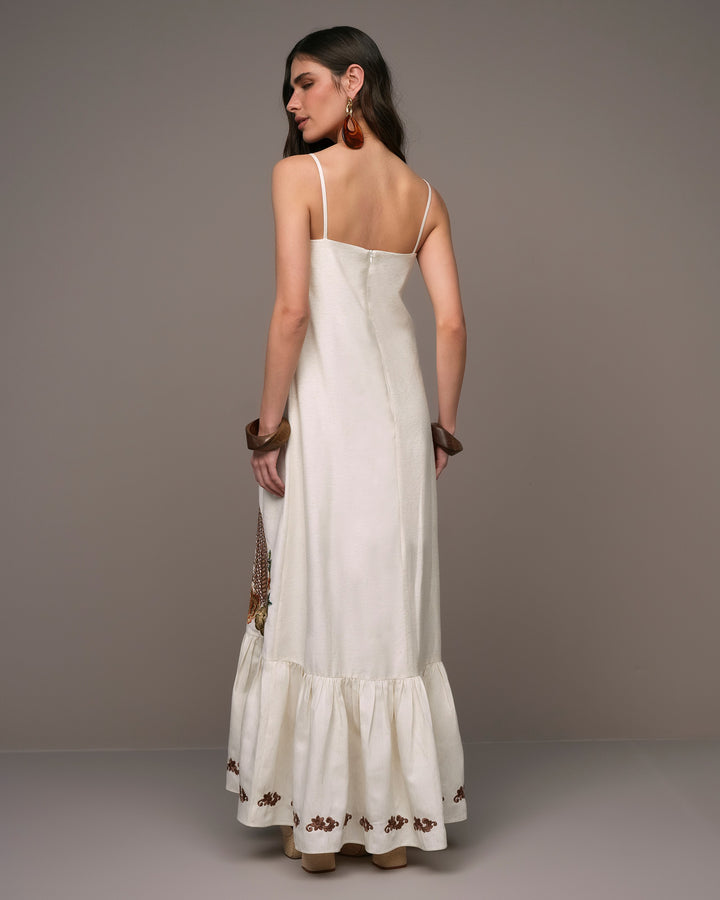 Long Embroidered Dress