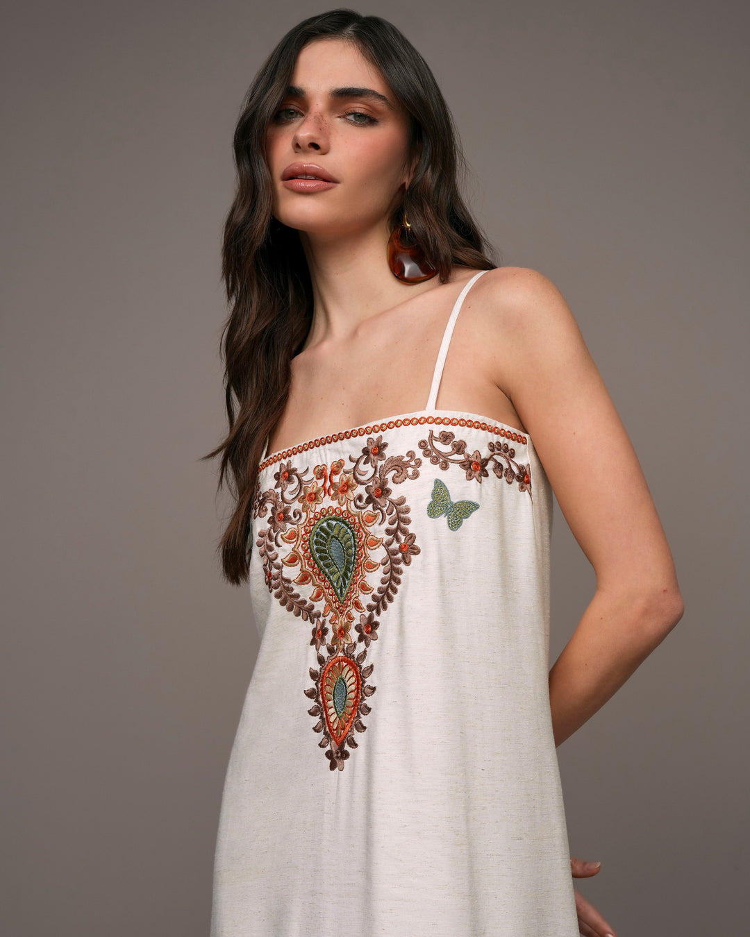 Long Embroidered Dress