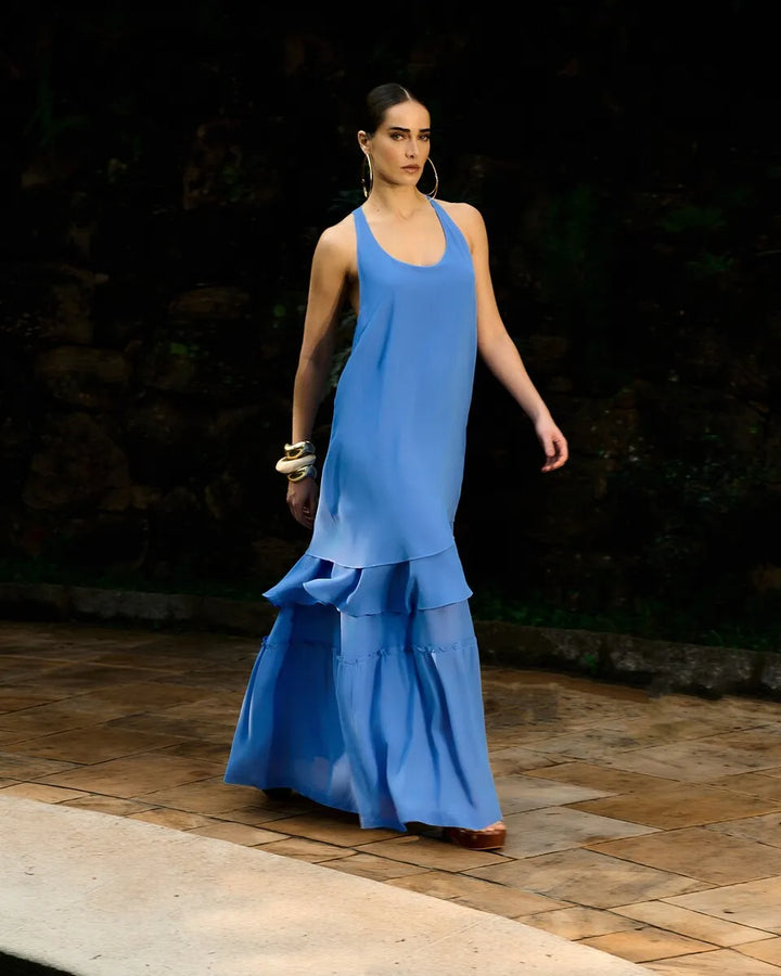 Long Ruffled Dress
