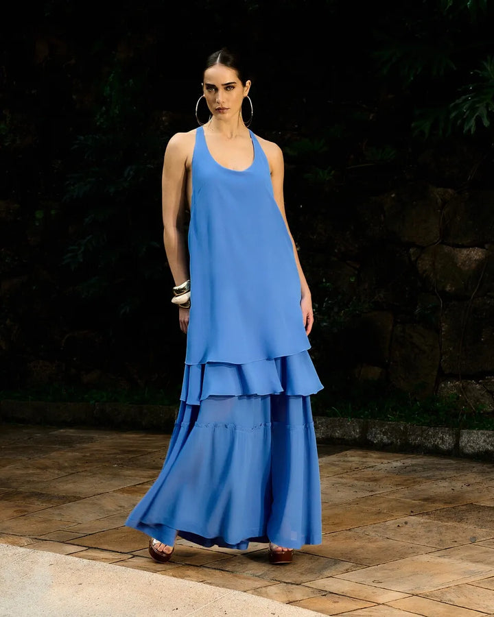 Long Ruffled Dress