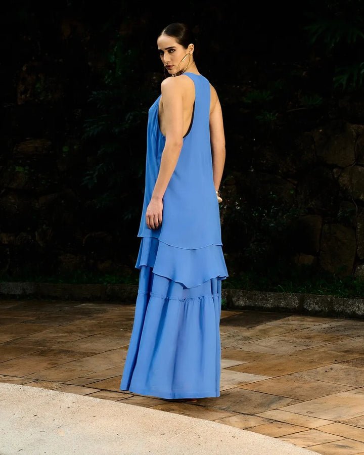 Long Ruffled Dress