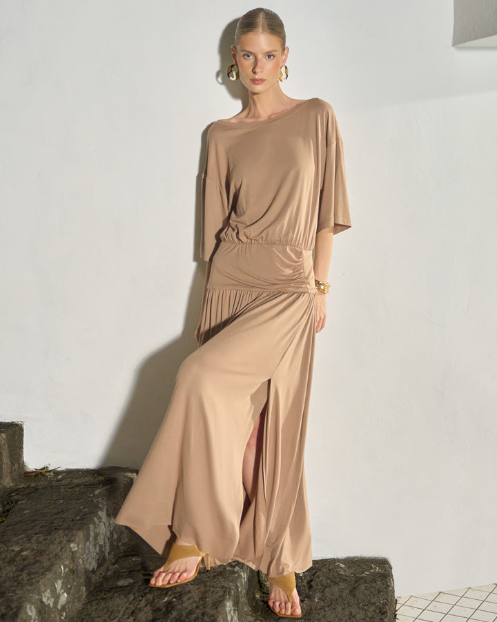 Long Draped Dress