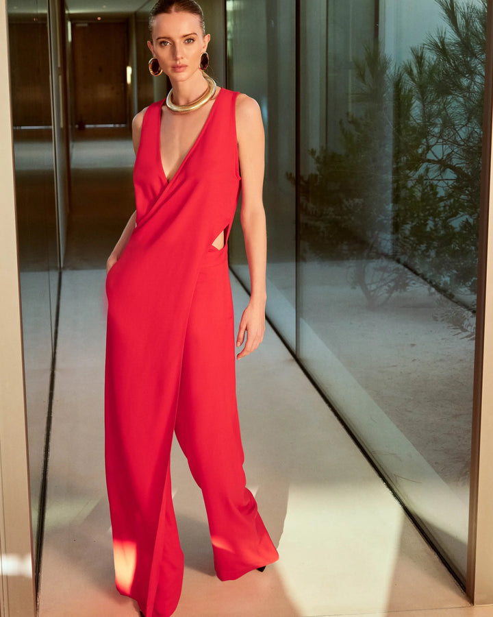 Macacão Transpassado Recorte