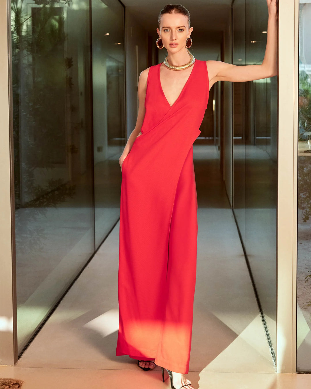 Macacão Transpassado Recorte