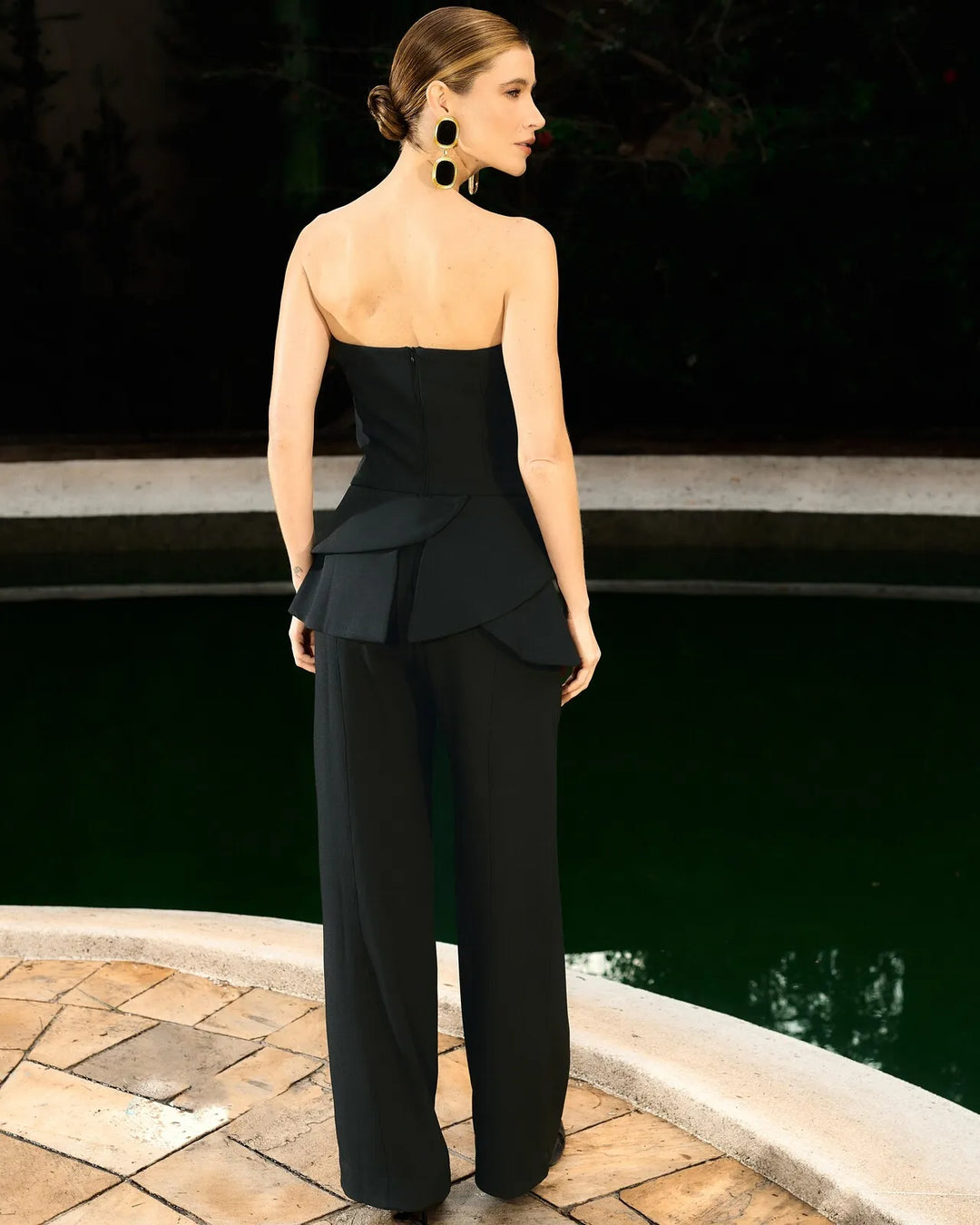 Peplum Wrap Jumpsuit