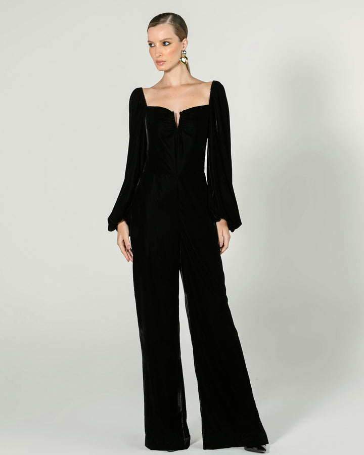 V-neck jumpsuit