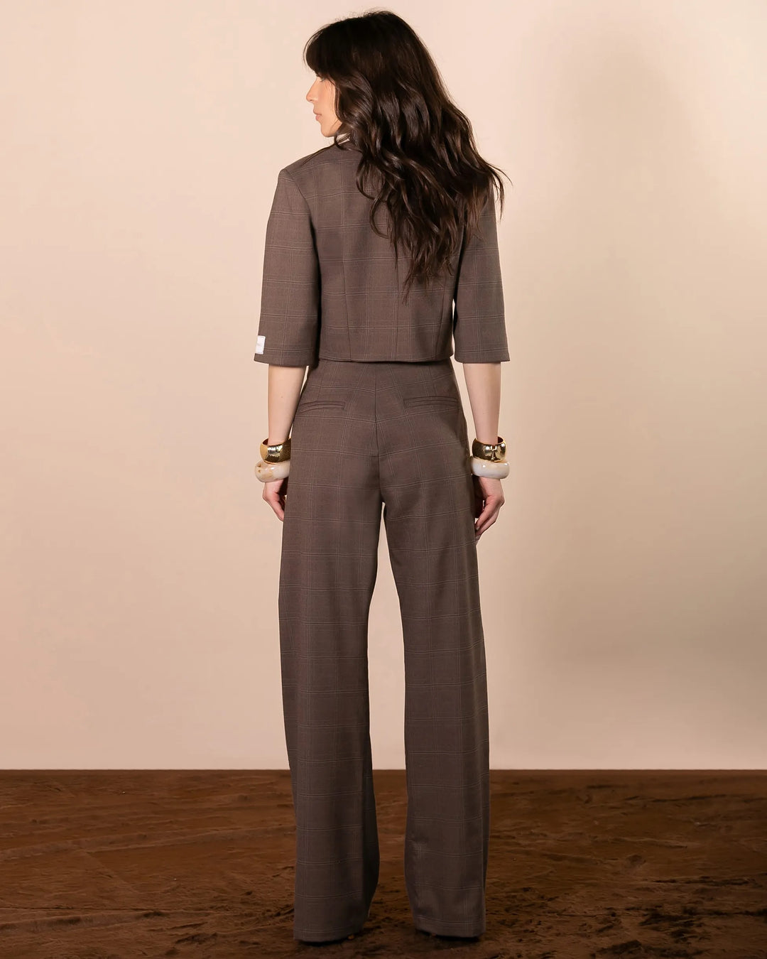 Cropped Blazer+Pants Set