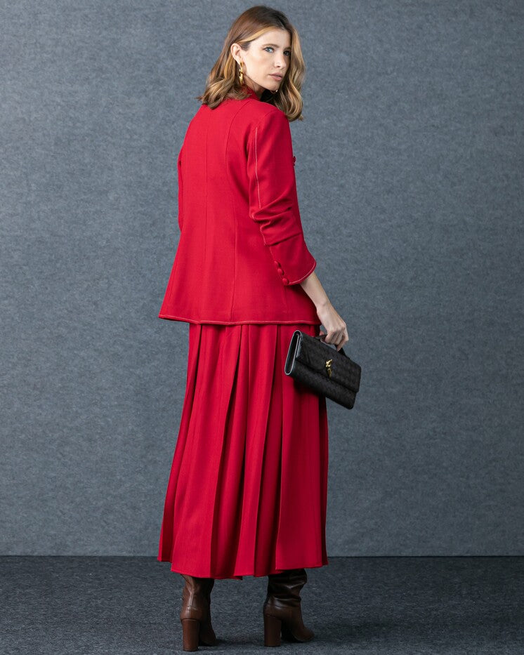 Skirt+Blazer Set
