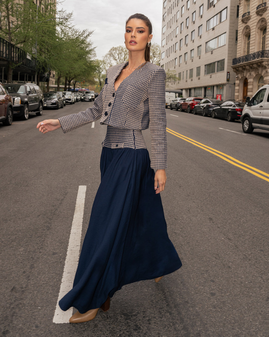 Jacket+Long Skirt Set