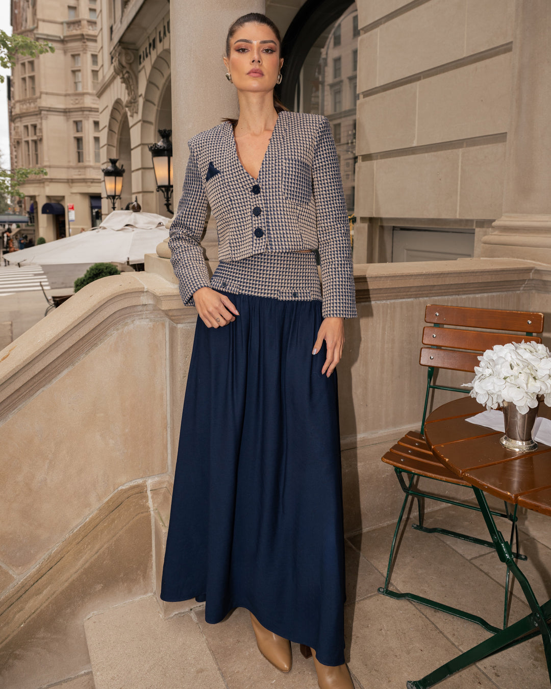 Jacket+Long Skirt Set