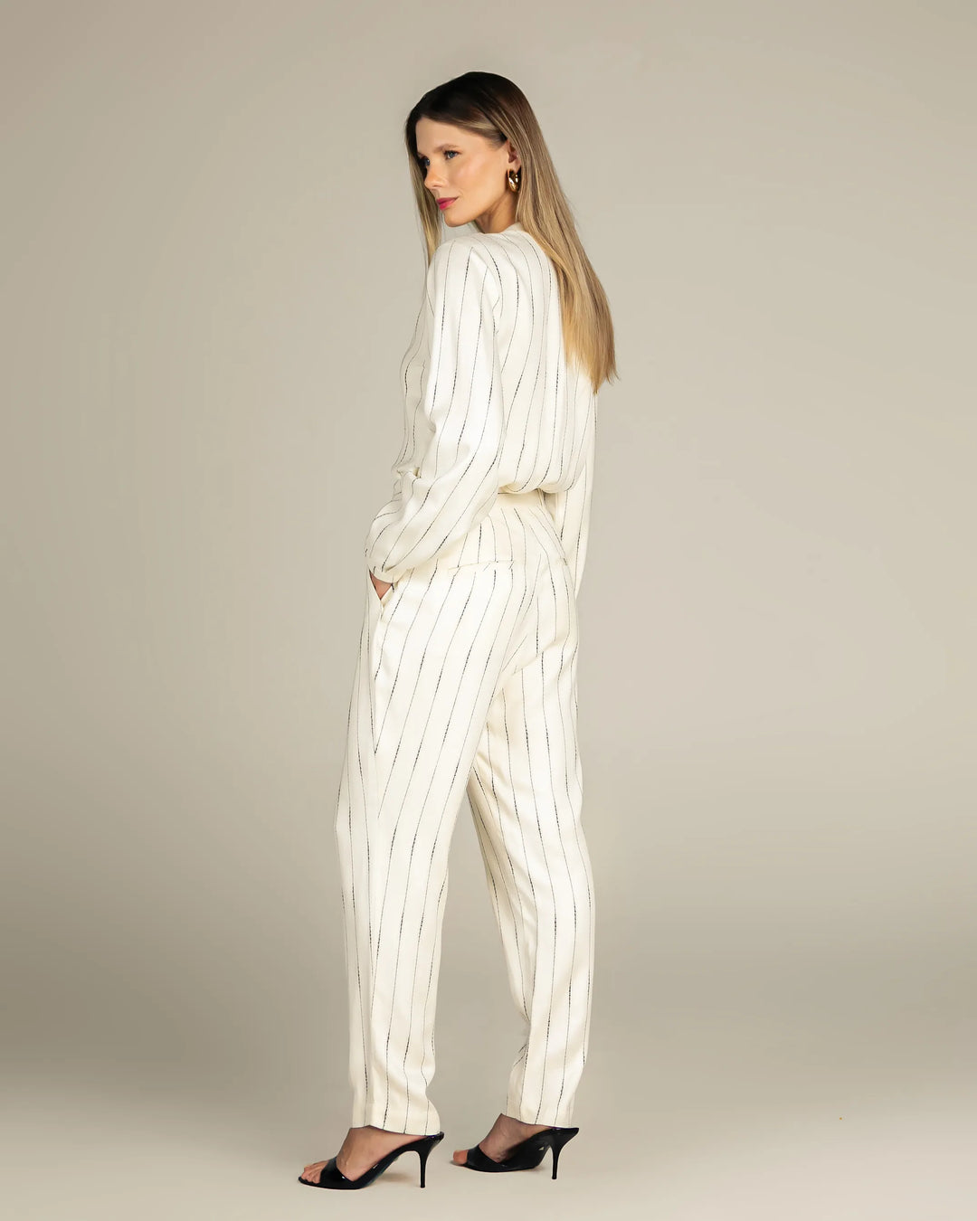 Striped Top+Pants Set
