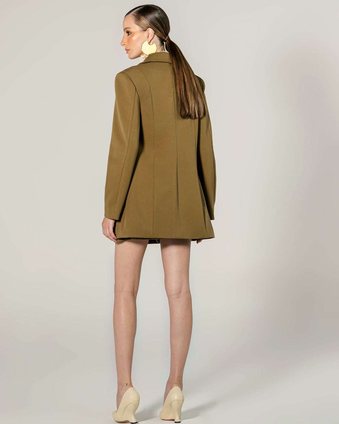 Short Skirt + Oversized Blazer Set