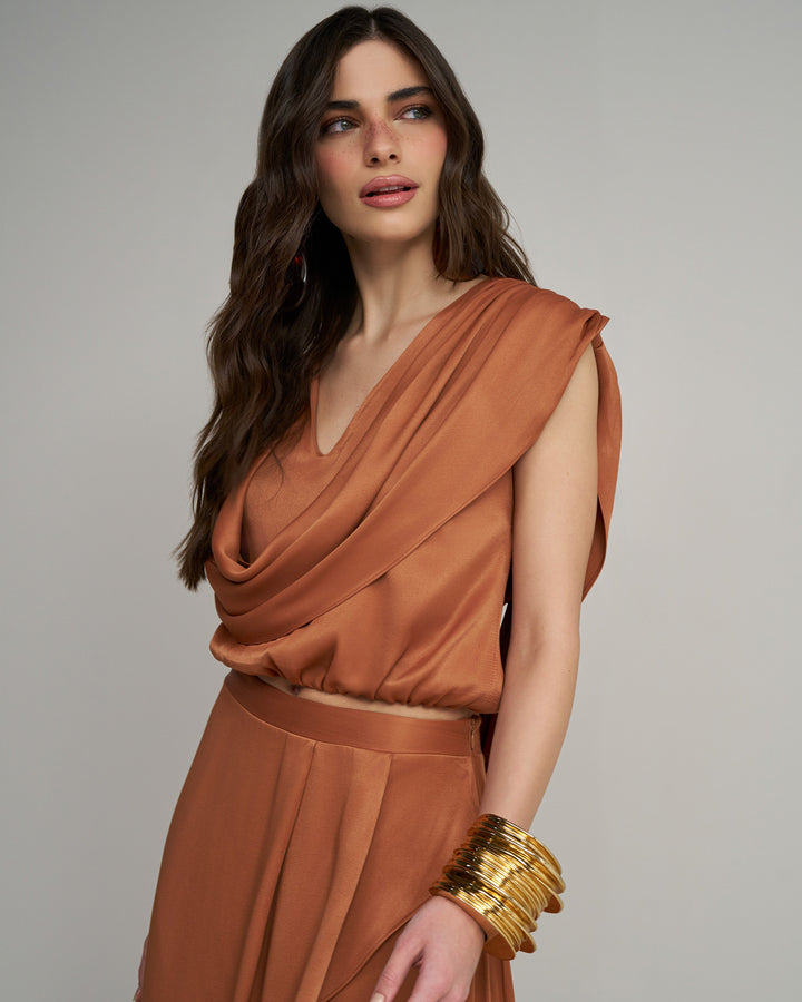 Conjunto Blusa Degagê+Saia