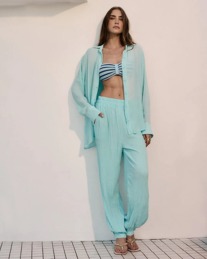 Acqua Shirt+Pleated Pants Set