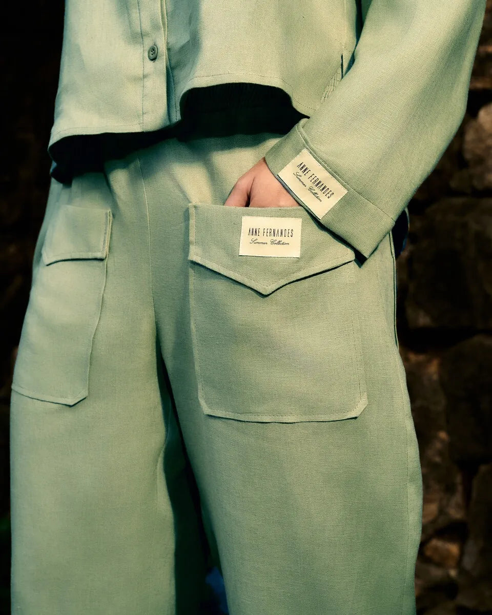 Linen Shirt+Pants Set