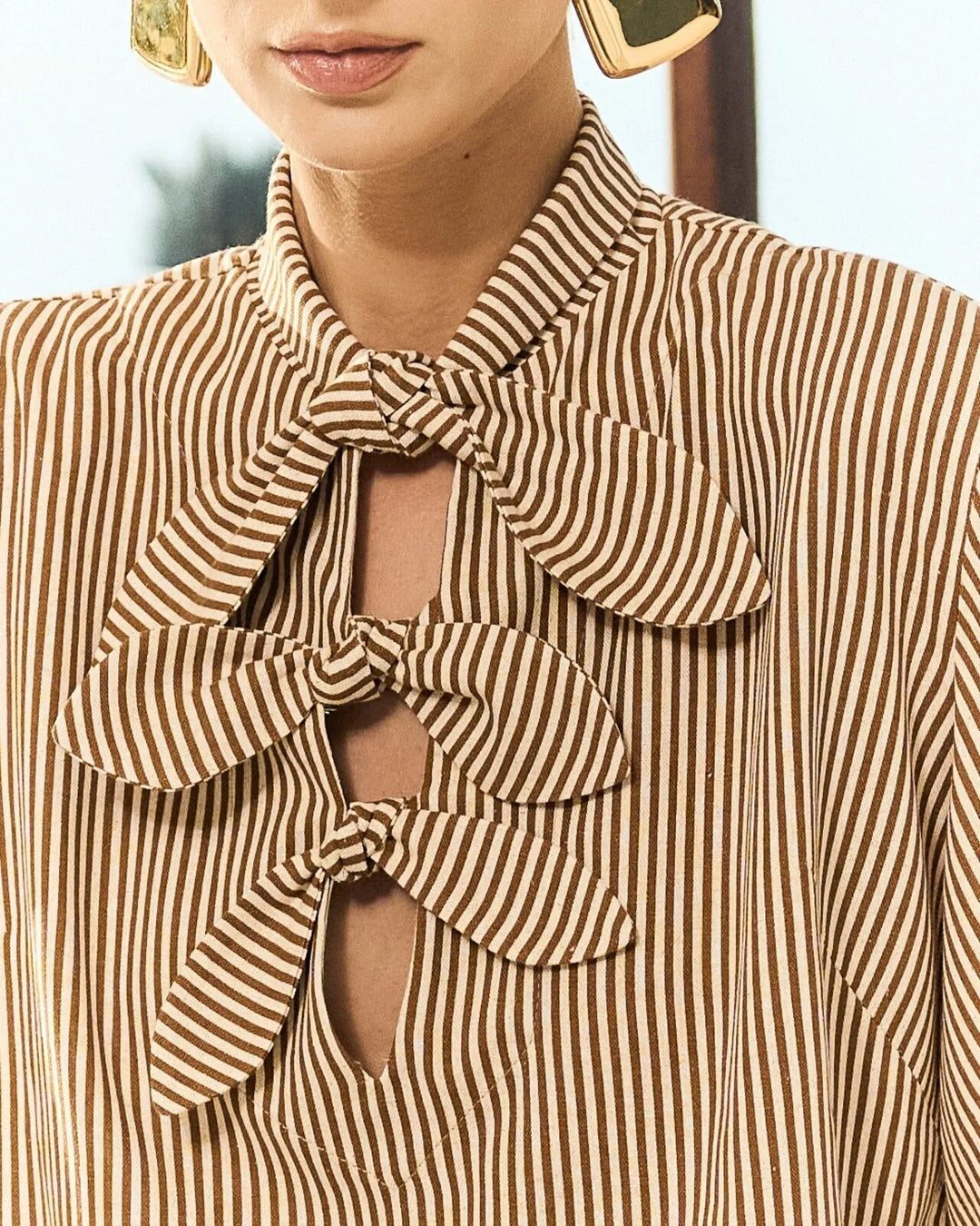 Striped Top+Pants Set