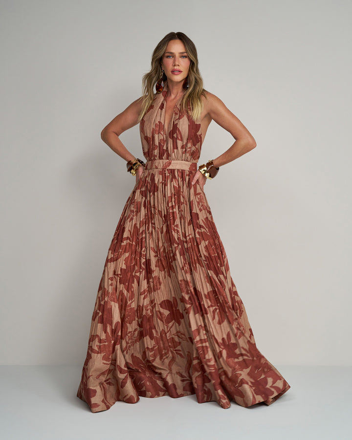 Vestido Longo Frente Única