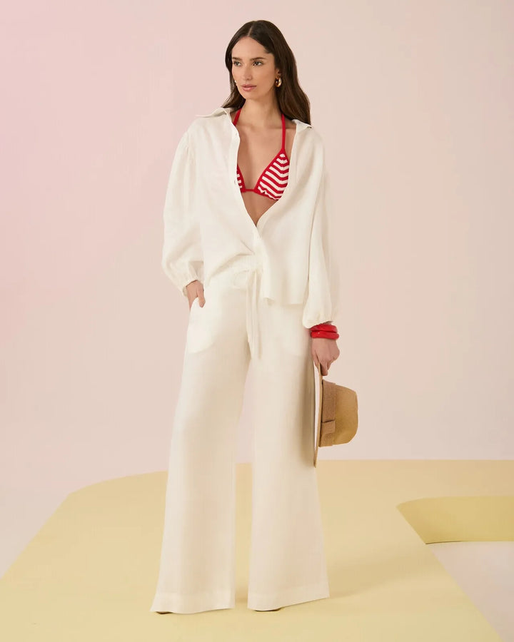 Linen Shirt+Pants Set