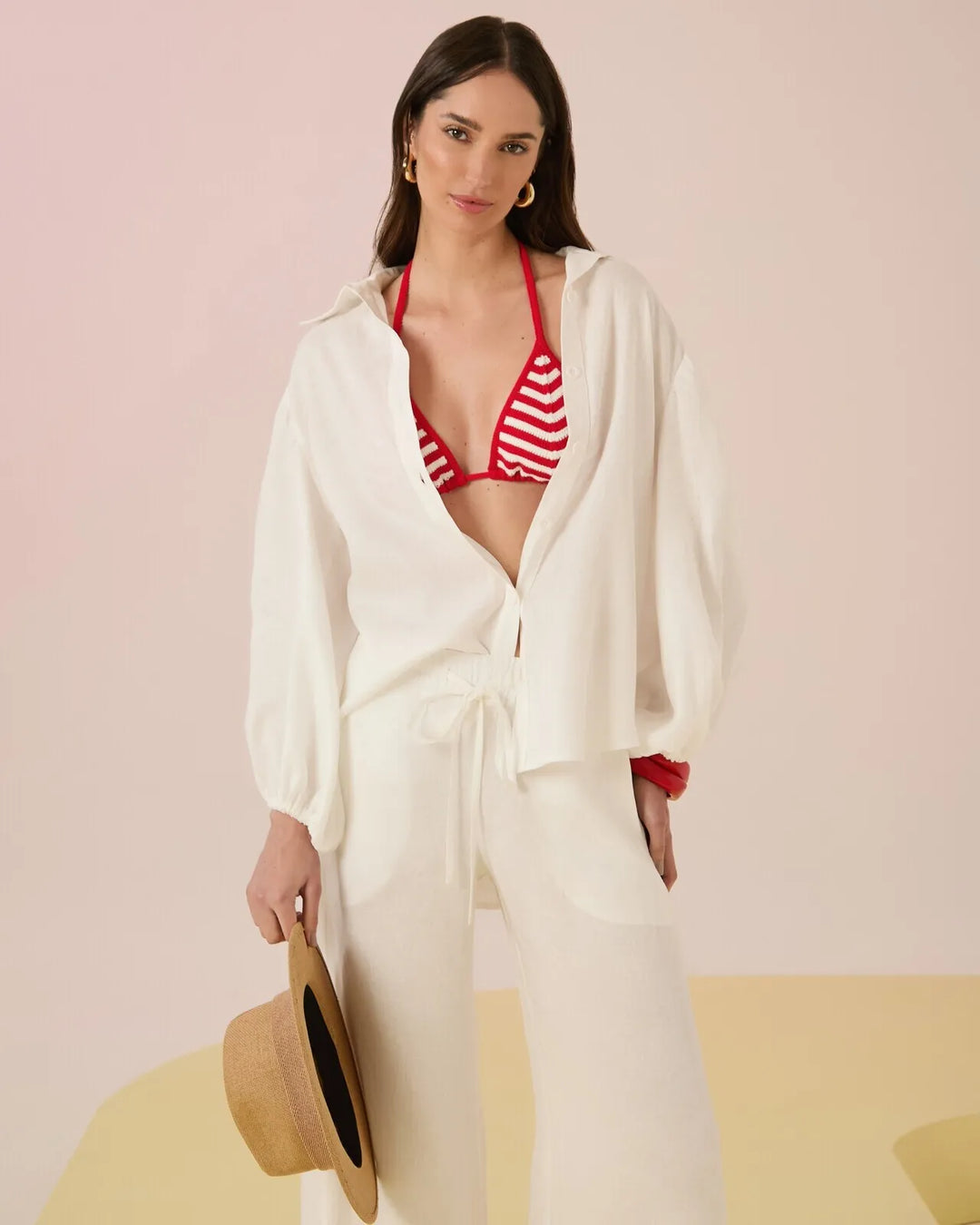 Linen Shirt+Pants Set
