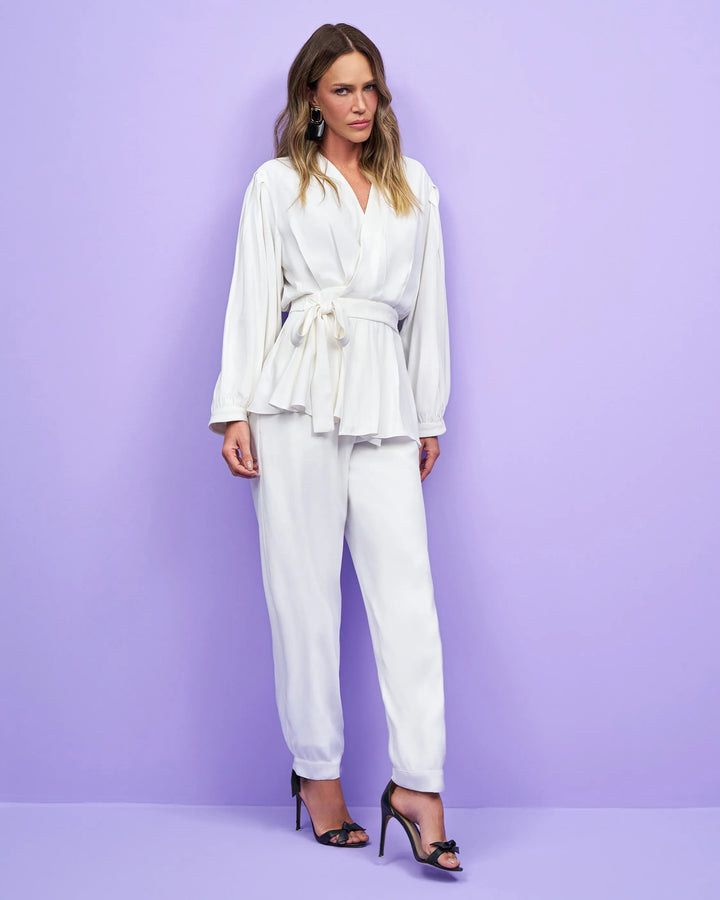 Wrap Top + Pants Set