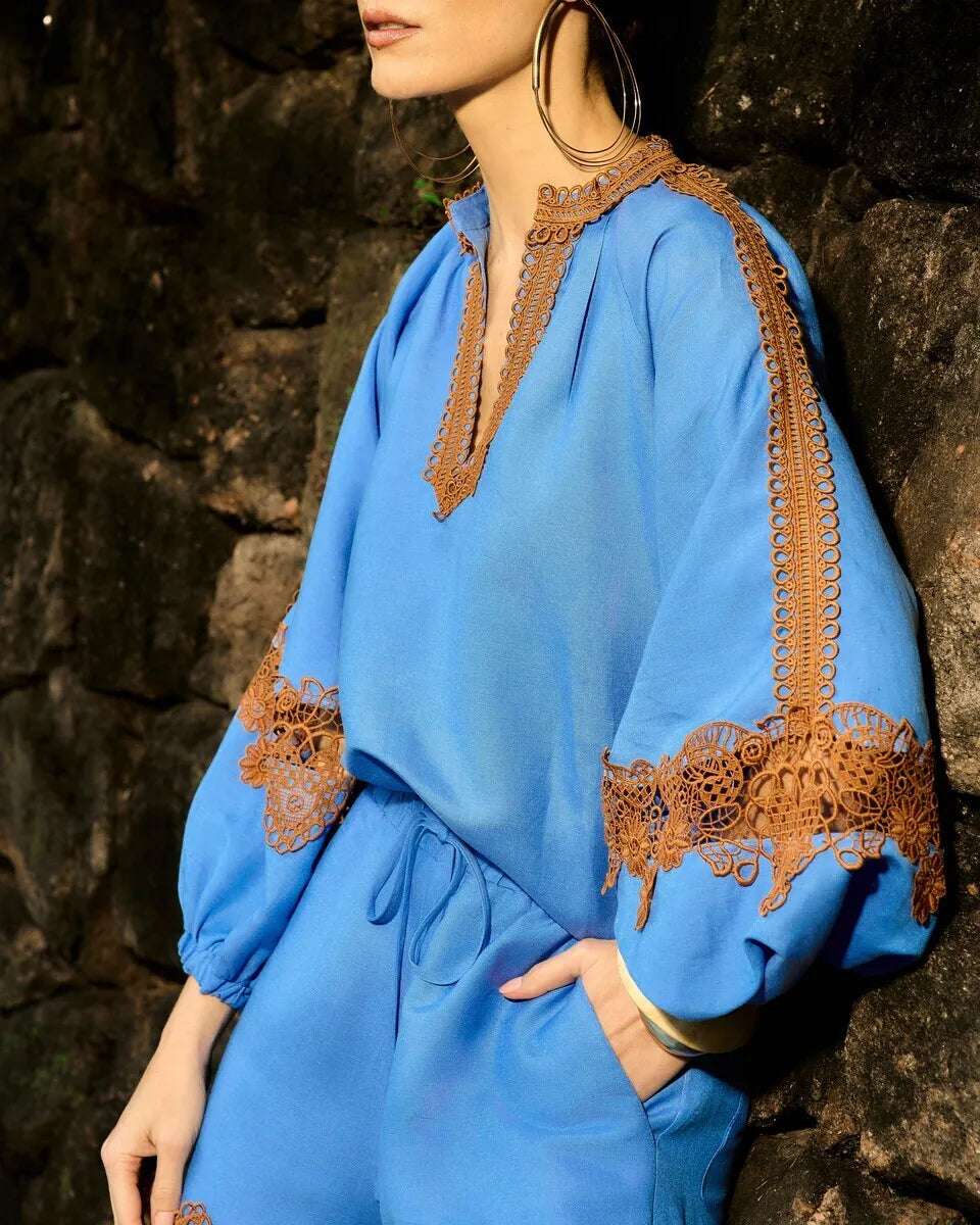 Blouse+Shorts Set
